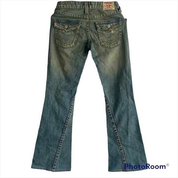 True Religion BLUE COTTON JEANS Size 24 NWT - Picture 2 of 7